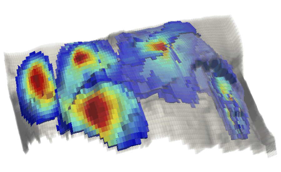 Two-phase porous media flow simulation